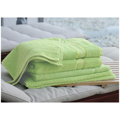 Kingtex Plain Dyed Combed Cotton Bath Sheet Set 7 Piece Forest