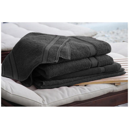 Kingtex Plain Dyed Combed Cotton Bath Sheet Set 7 Piece Forest