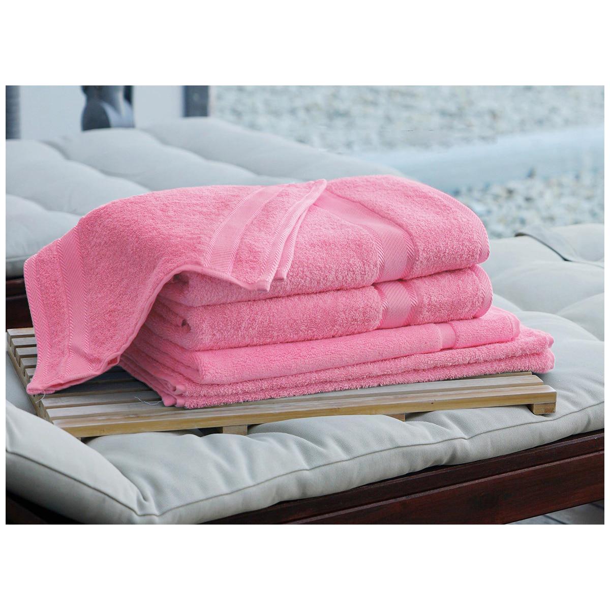 Kingtex Plain Dyed Combed Cotton Bath Sheet Set 7 Piece Forest