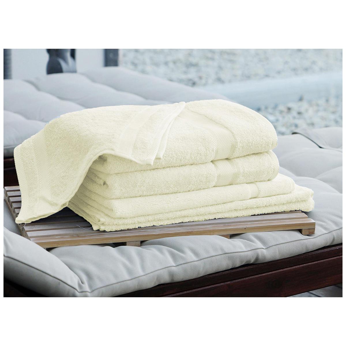 Kingtex Plain Dyed Combed Cotton Bath Sheet Set 7 Piece Forest