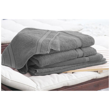 Kingtex Plain Dyed Combed Cotton Bath Sheet Set 7 Piece Forest