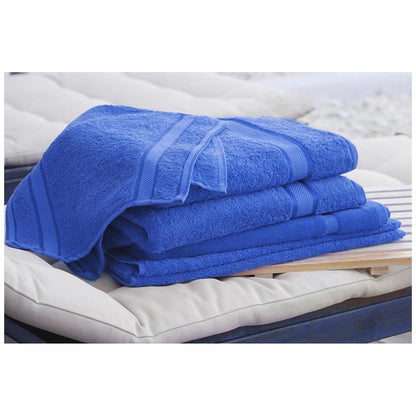 Kingtex Plain Dyed Combed Cotton Bath Sheet Set 7 Piece Forest