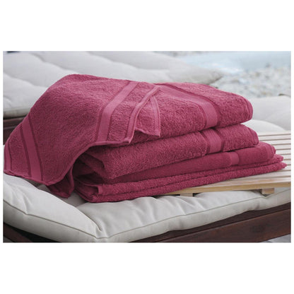 Kingtex Plain Dyed Combed Cotton Bath Sheet Set 7 Piece Forest
