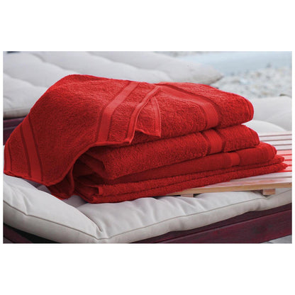 Kingtex Plain Dyed Combed Cotton Bath Sheet Set 7 Piece Forest