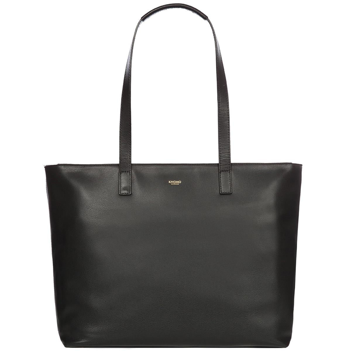 Knomo Mayfair Luxe Maddox 15 Inch Laptop Tote Bag Black