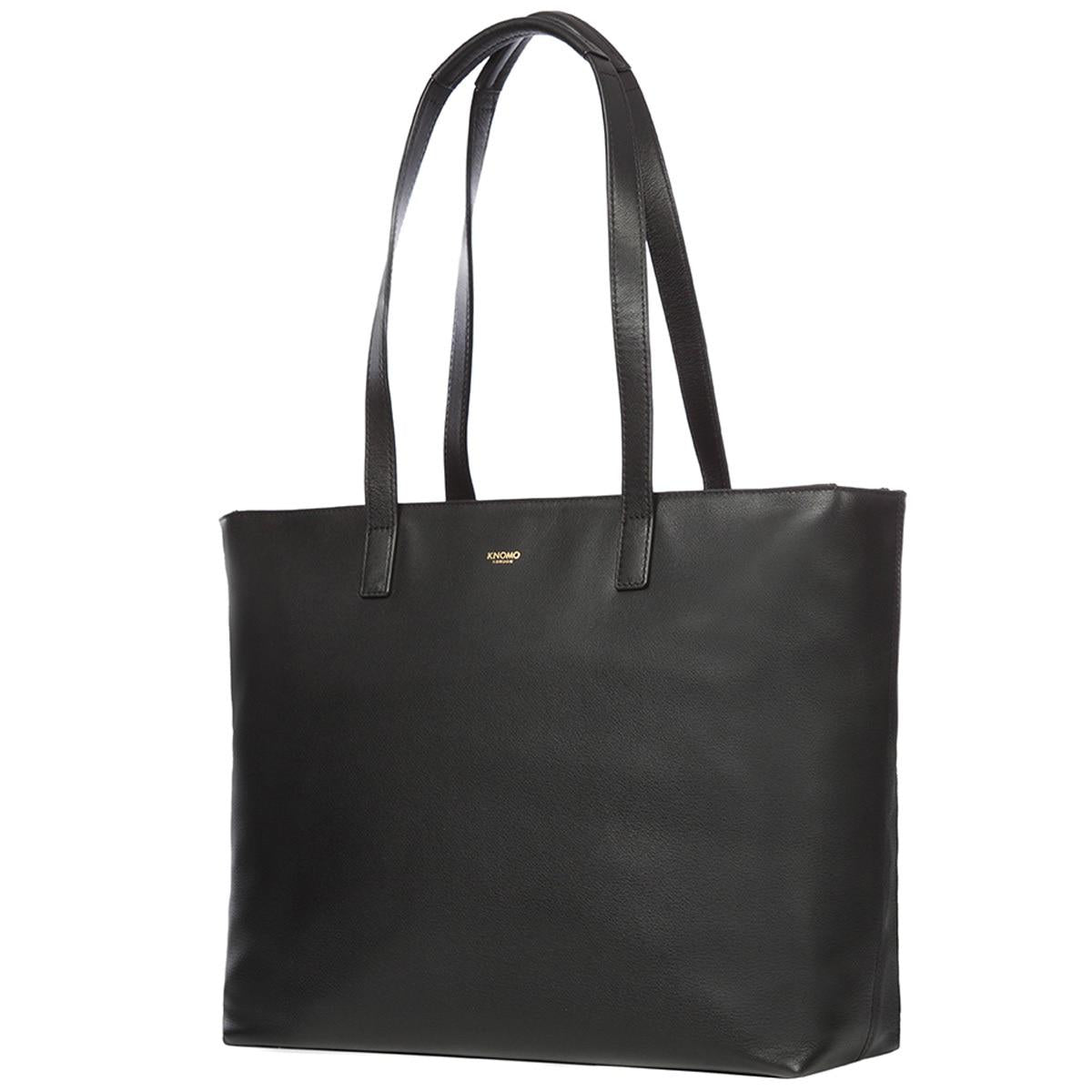 Knomo Mayfair Luxe Maddox 15 Inch Laptop Tote Bag Black