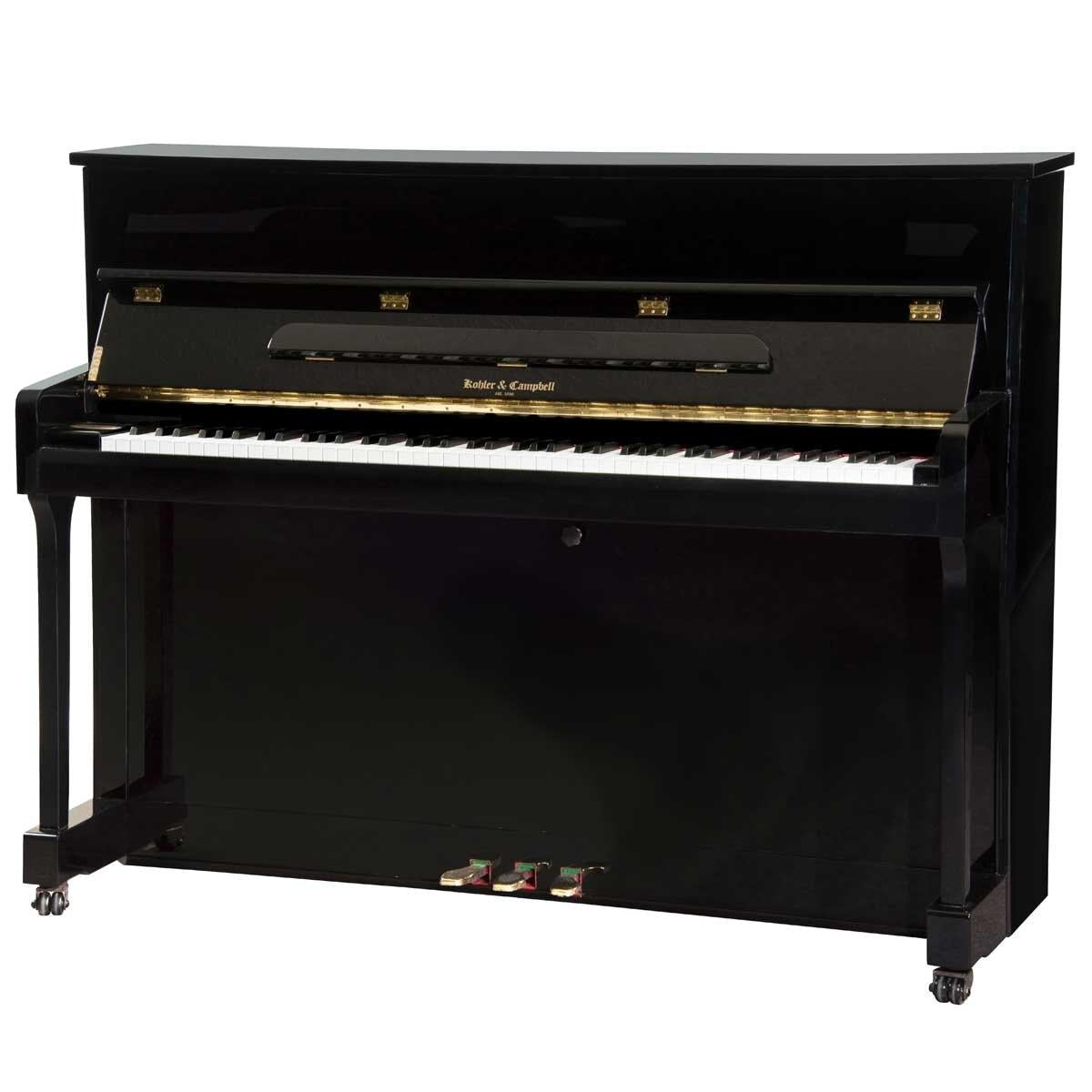 Kohler and Campbell Upright Piano Polished Ebony KC145D-PE