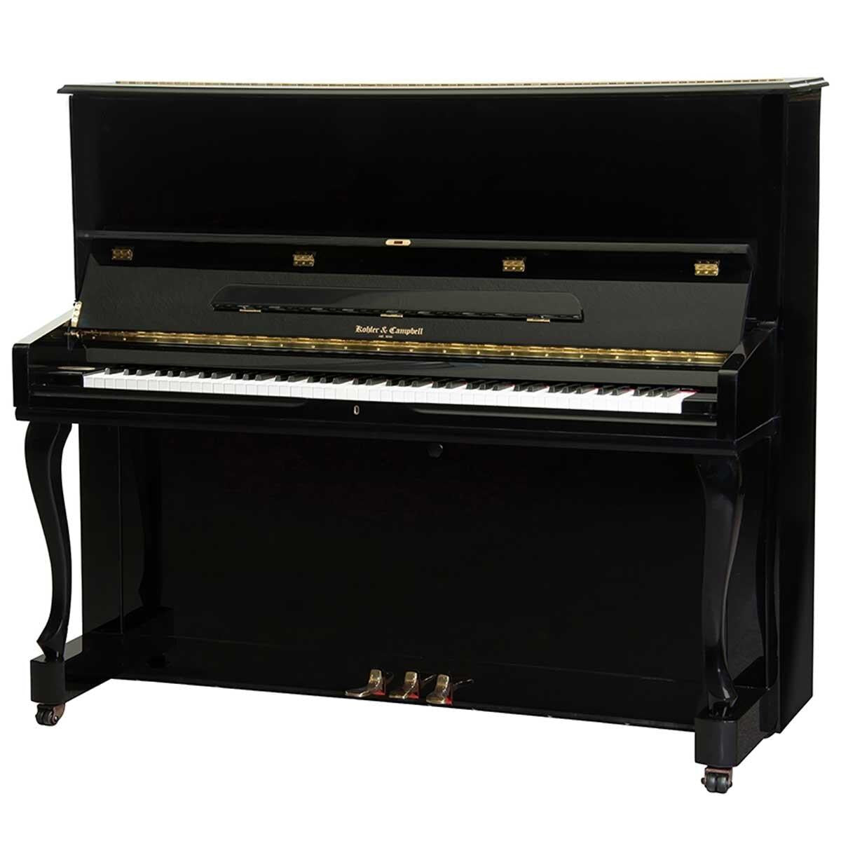 Kohler and Campbell Upright Piano Polished Ebony KC132FD-EP