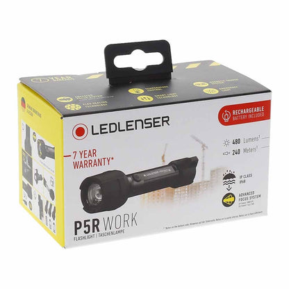 LEDLENSER 480 Lumens P5R Work Rechargeable Torch ZL502185