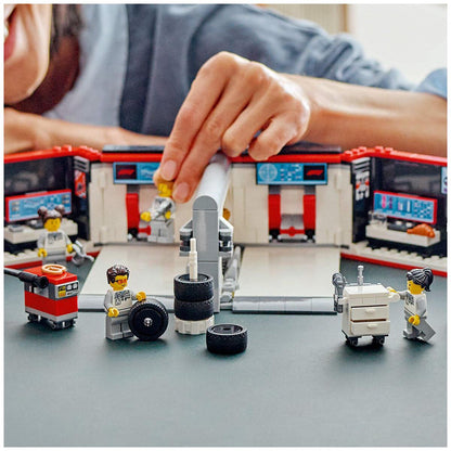 LEGO City F1 Garage and Mercedes-AMG And Alpine Cars Toy Playset 60444
