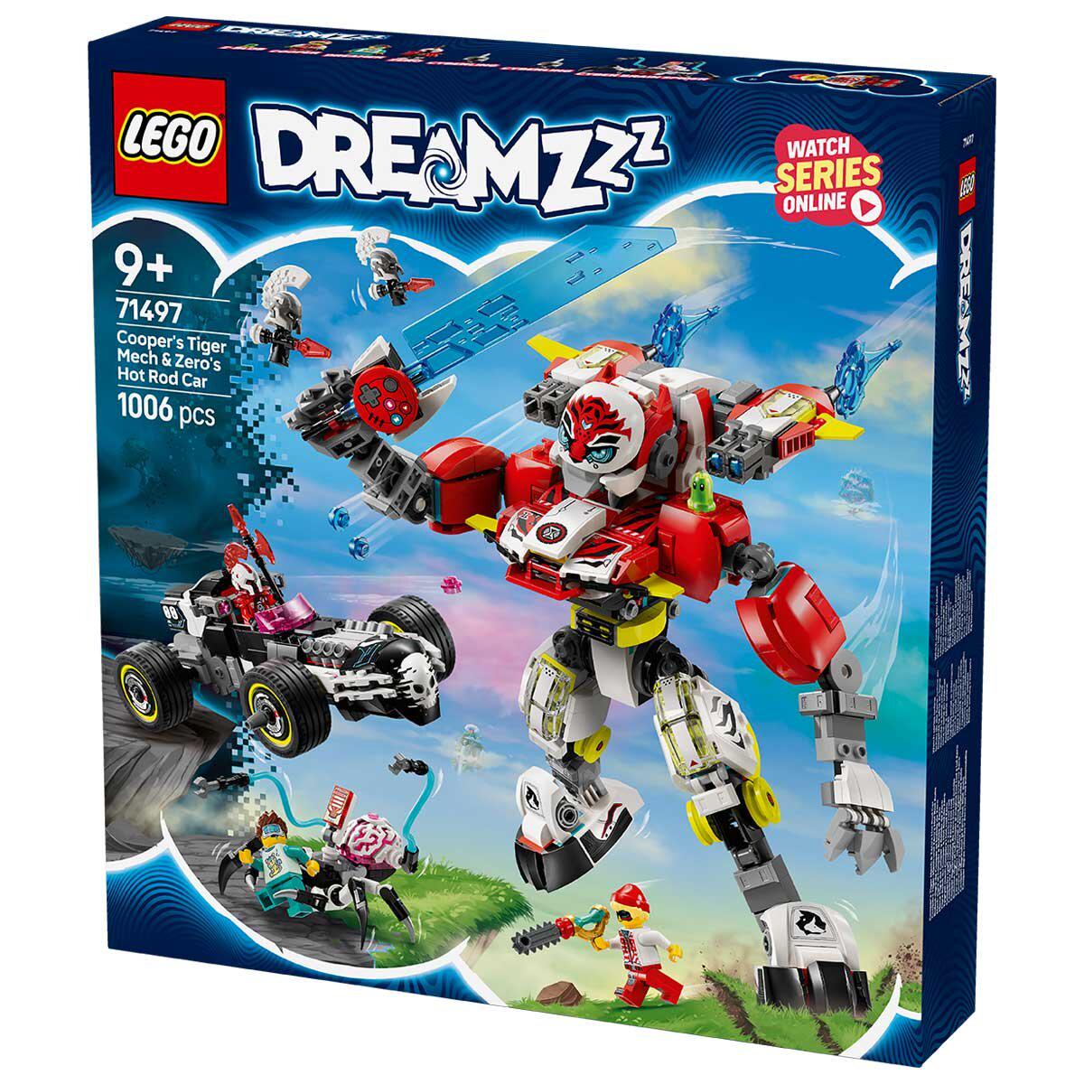 LEGO DREAMZzz Coopers Tiger Mech And Zeros Hot Rod Car Toy 71497