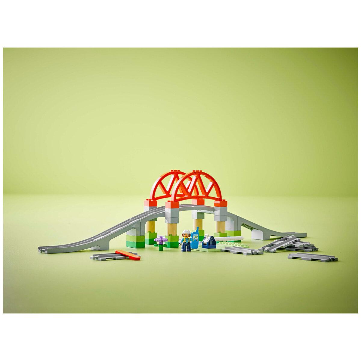 LEGO DUPLO Town Train Bridge And Tracks Expansion Set 10426