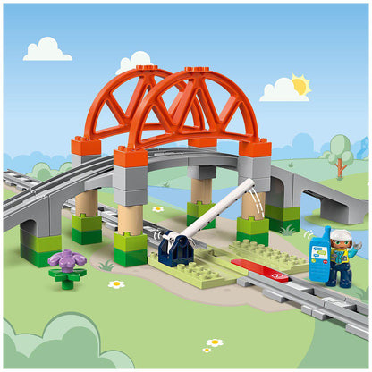 LEGO DUPLO Town Train Bridge And Tracks Expansion Set 10426
