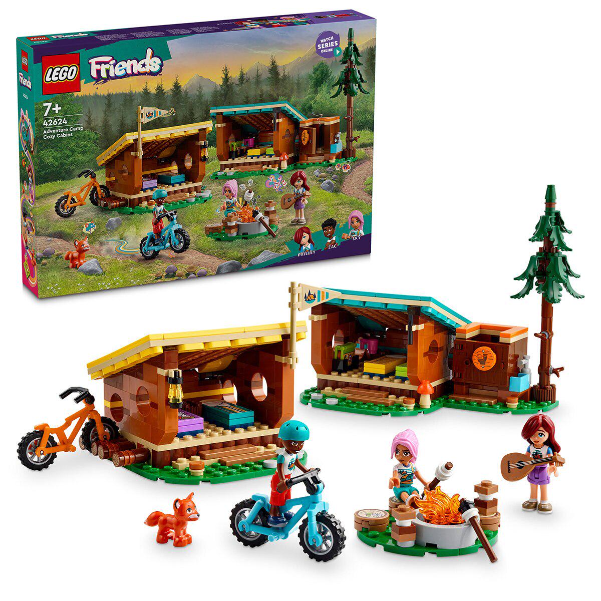 LEGO Friends Adventure Camp Cozy Cabins 42624