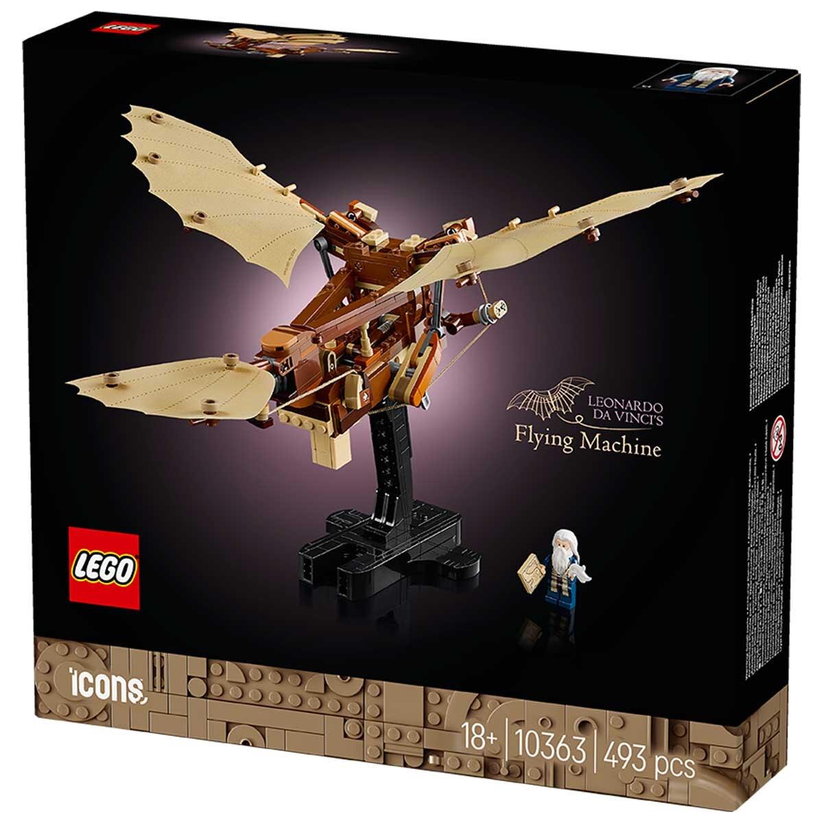 LEGO Icons Leonardo da Vincis Flying Machine Desk Decor Set for Adults 10363