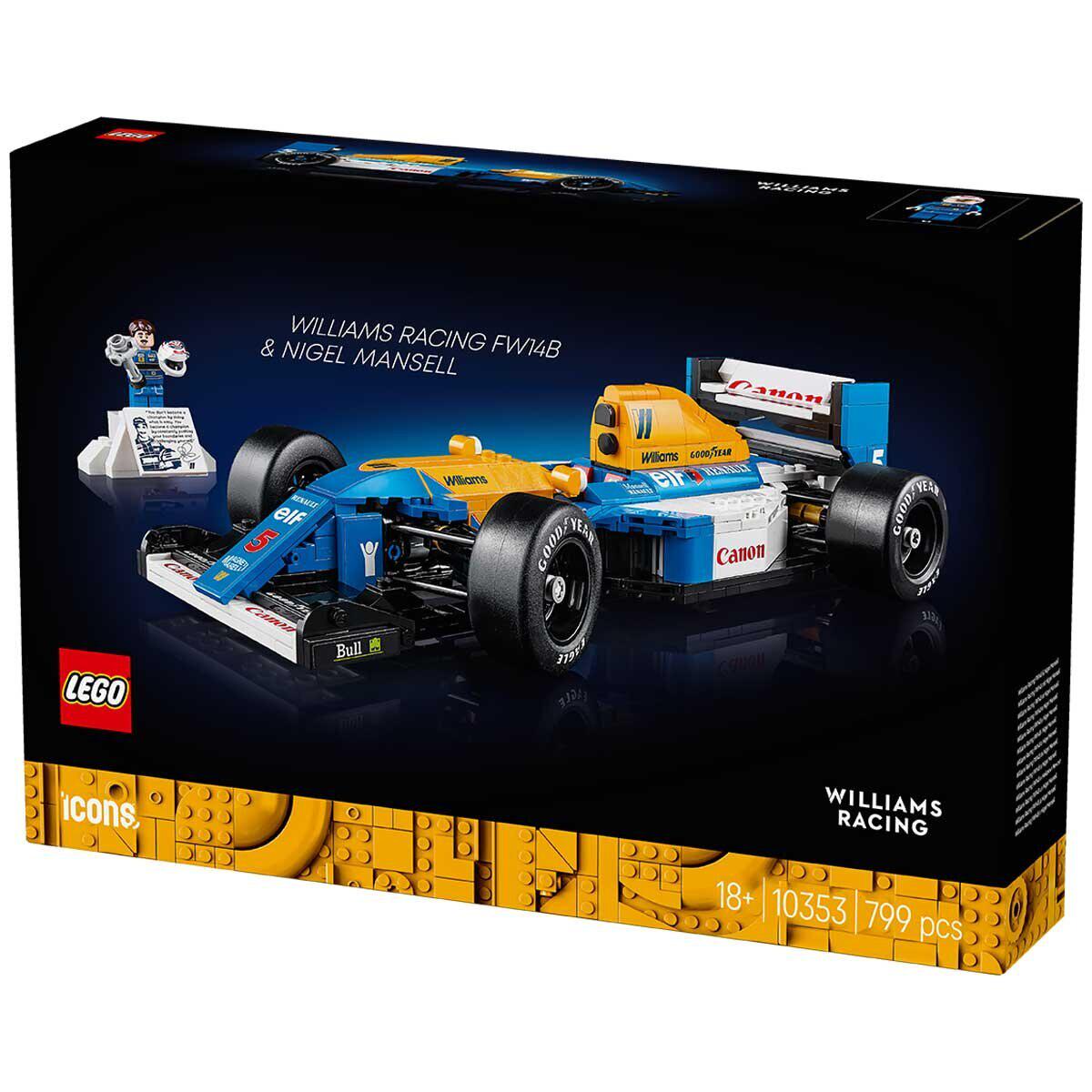 LEGO Icons Williams Racing FW14B And Nigel Mansell 10353