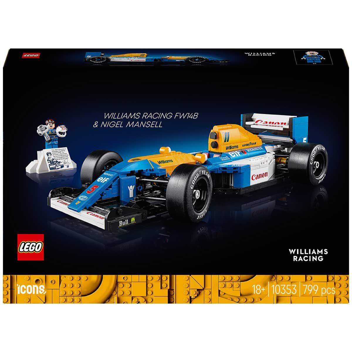 LEGO Icons Williams Racing FW14B And Nigel Mansell 10353