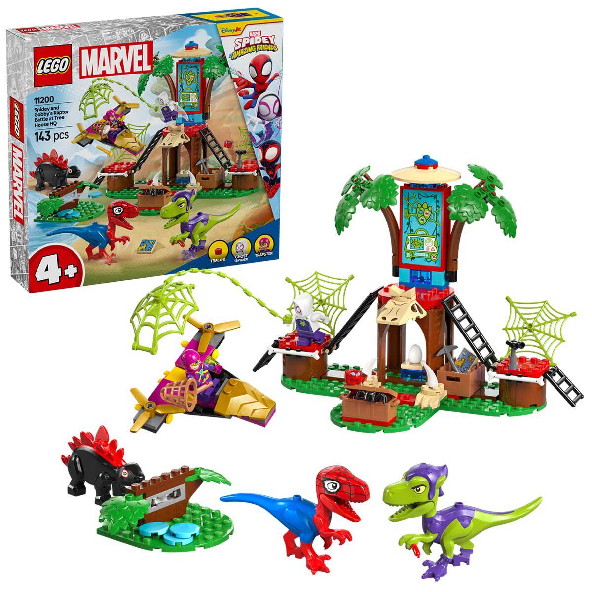 LEGO Marvel Spidey And Gobbys Raptor Battle At Tree House HQ 11200