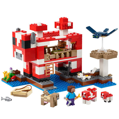 LEGO Minecraft The Mooshroom House Island Gamer Kit Toy For Kids 21270