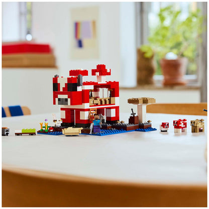 LEGO Minecraft The Mooshroom House Island Gamer Kit Toy For Kids 21270