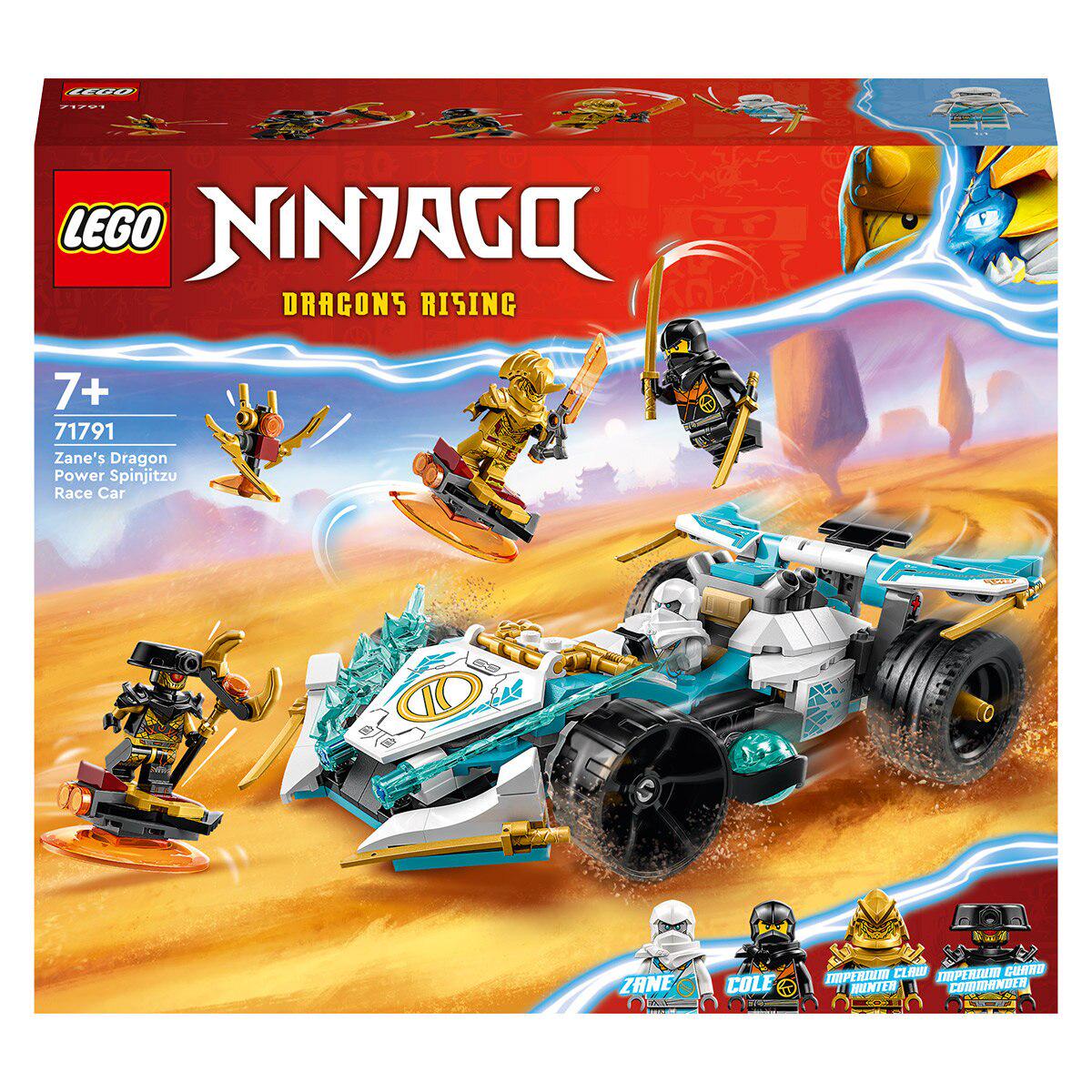 LEGO NINJAGO Zanes Dragon Power Spinjitzu Race Car 71791