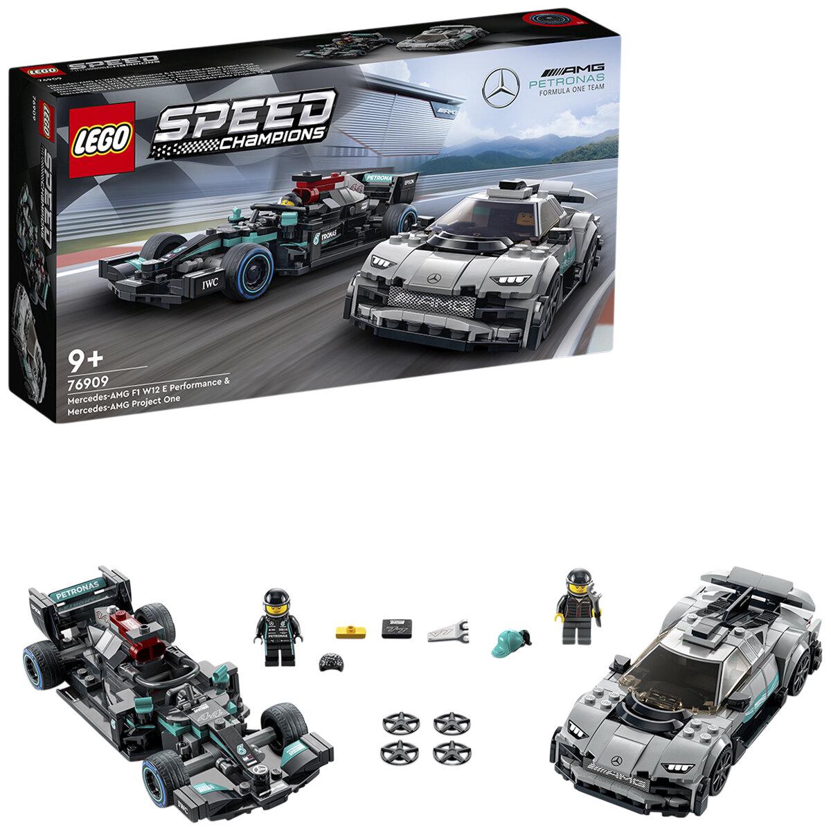 LEGO Speed Champions Mercedes-AMG F1 W12 E Performance And Mercedes-AMG Project One 76909