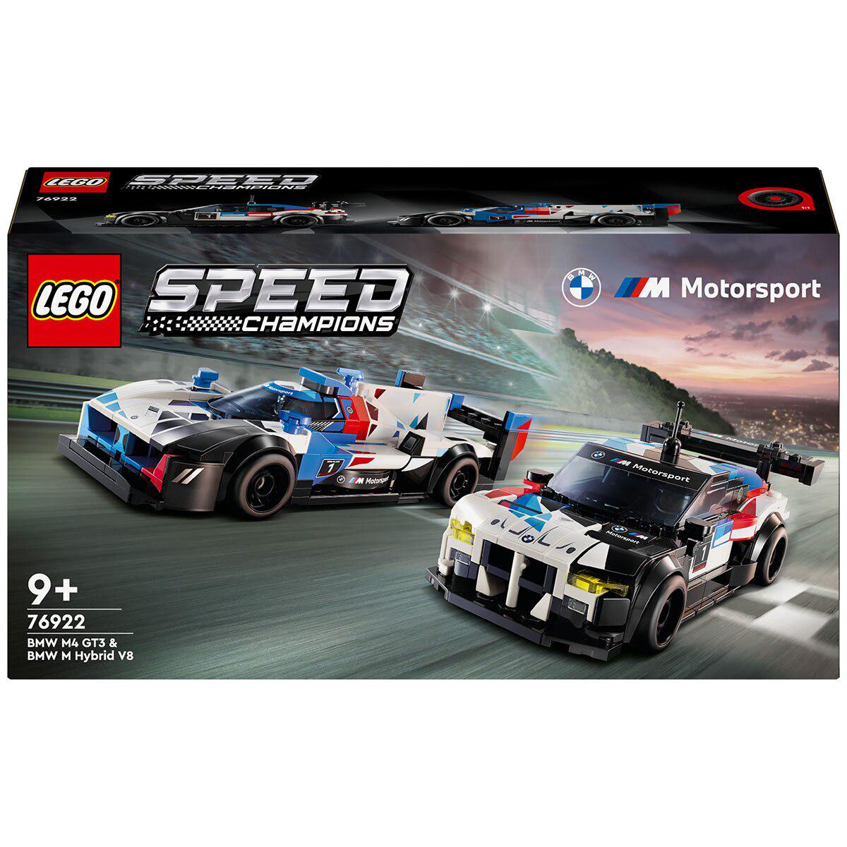 LEGO Speed Champions BMW M4 GT3 And BMW M Hybrid V8 Race Cars 76922