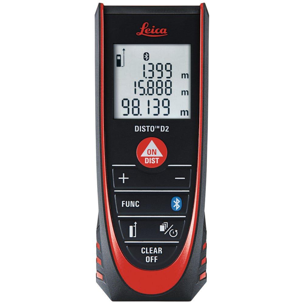 LEICA 100m Laser Distance Measurer w. Bluetooth DISTO D2 LG837031