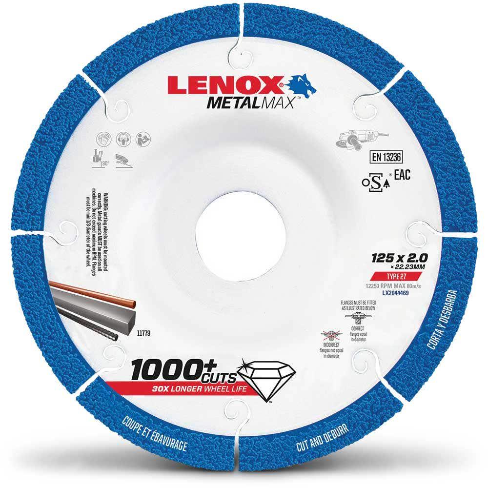 LENOX 125mm Diamond Metal Cut Off and Deburring Blade - METALMAX