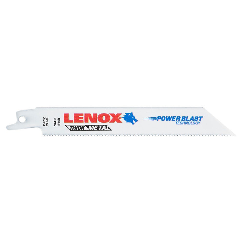 LENOX 6 14TPI POWER BLAST Bi-Metal Reciprocating Saw Blade - 5 Piece 20564614R