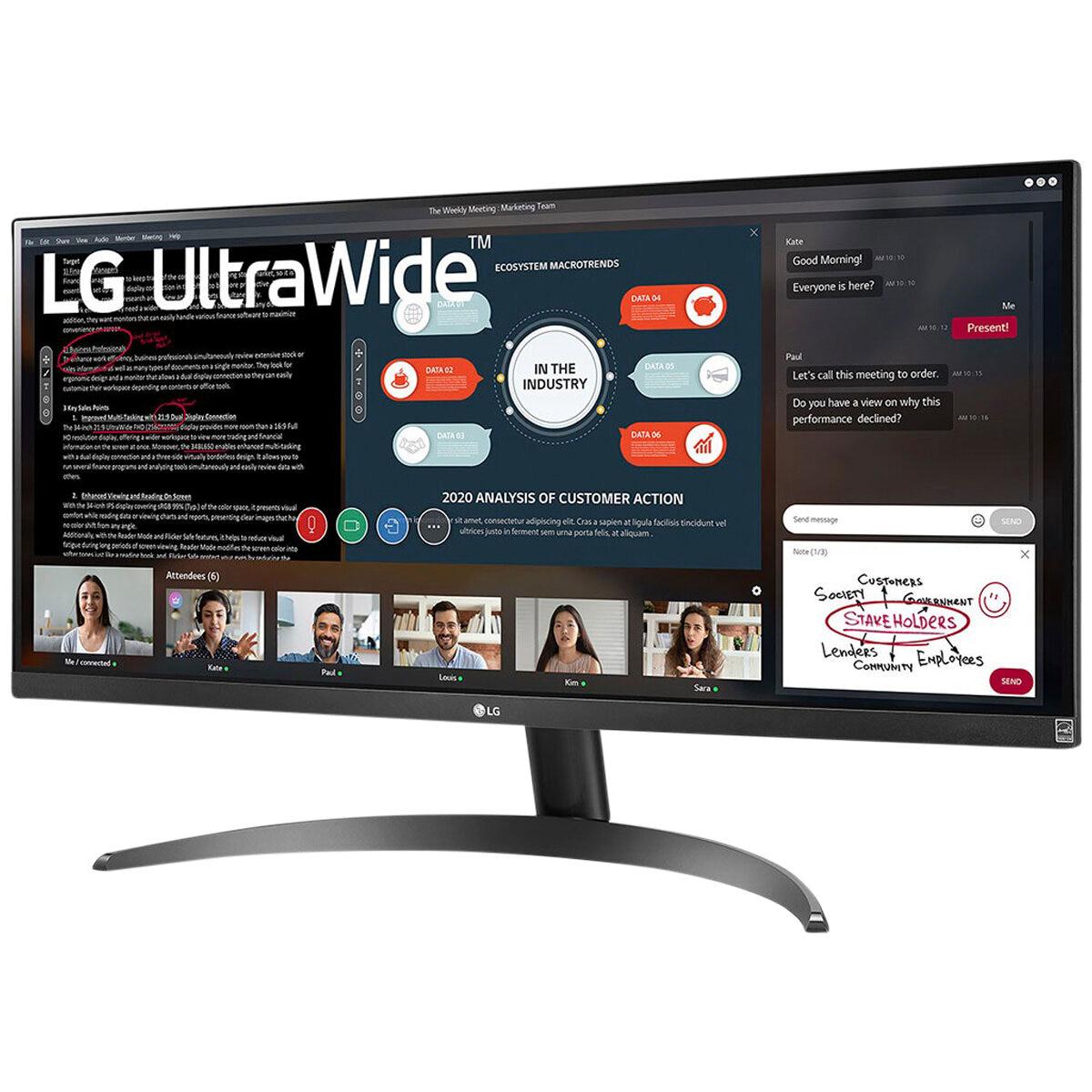 LG 29 Inch 21:9 UltraWide Full HD IPS Monitor With AMD FreeSync 29WP500-B