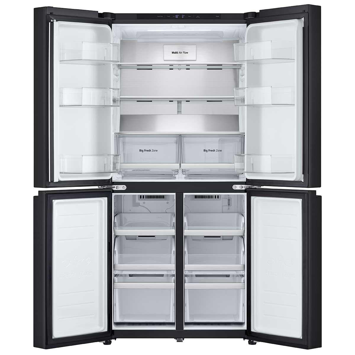 LG 530L Slim French Door Fridge Matte Black GF-B505MBL