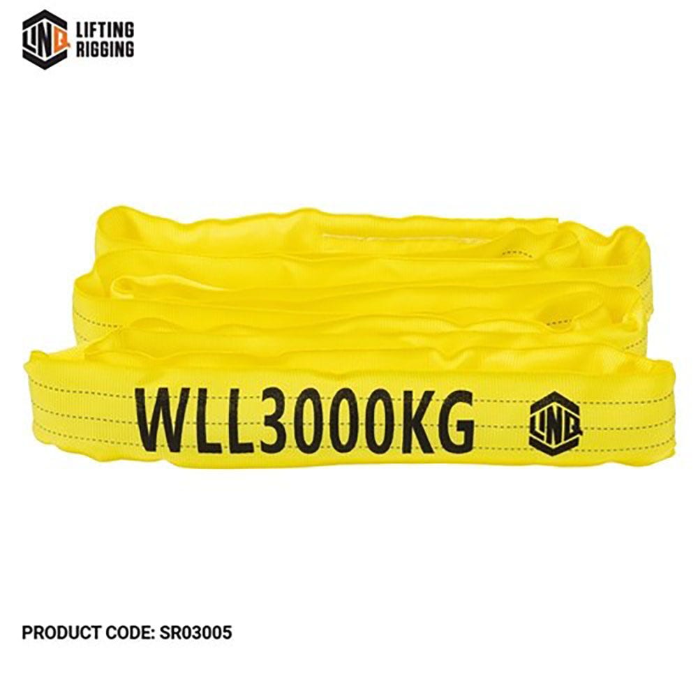 LINQ 0.5m Sling Webbed Round Yellow SR03005