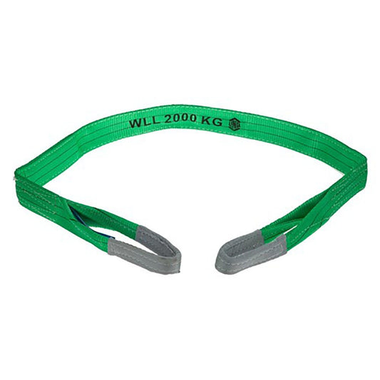 LINQ 1m Sling Webbed Flat Green SF02010