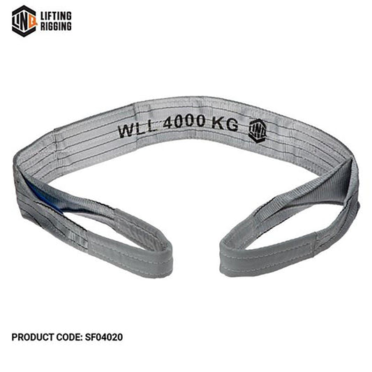 LINQ 2m Sling Webbed Flat Grey SF04020