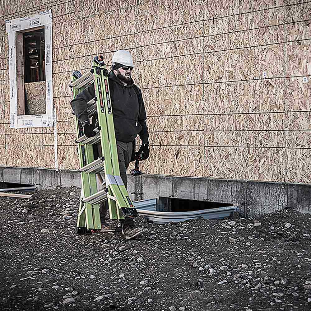 LITTLE GIANT Dark Horse 2.0 Multi-Purpose Fibreglass Ladder M22 5-9 Step