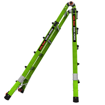 LITTLE GIANT Dark Horse 2.0 Multi-Purpose Fibreglass Ladder M22 5-9 Step