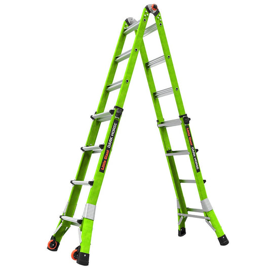 LITTLE GIANT Dark Horse 2.0 Multi-Purpose Fibreglass Ladder M17 4-7 Step