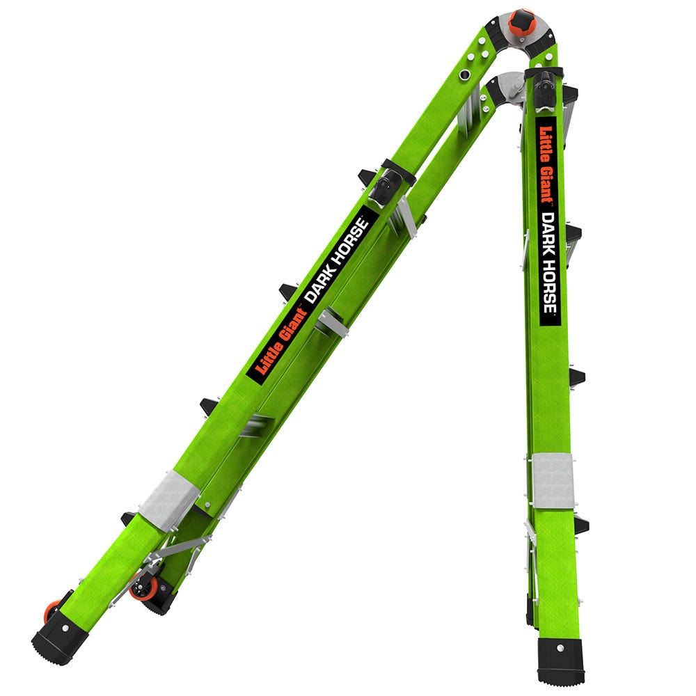 LITTLE GIANT Dark Horse 2.0 Multi-Purpose Fibreglass Ladder M17 4-7 Step