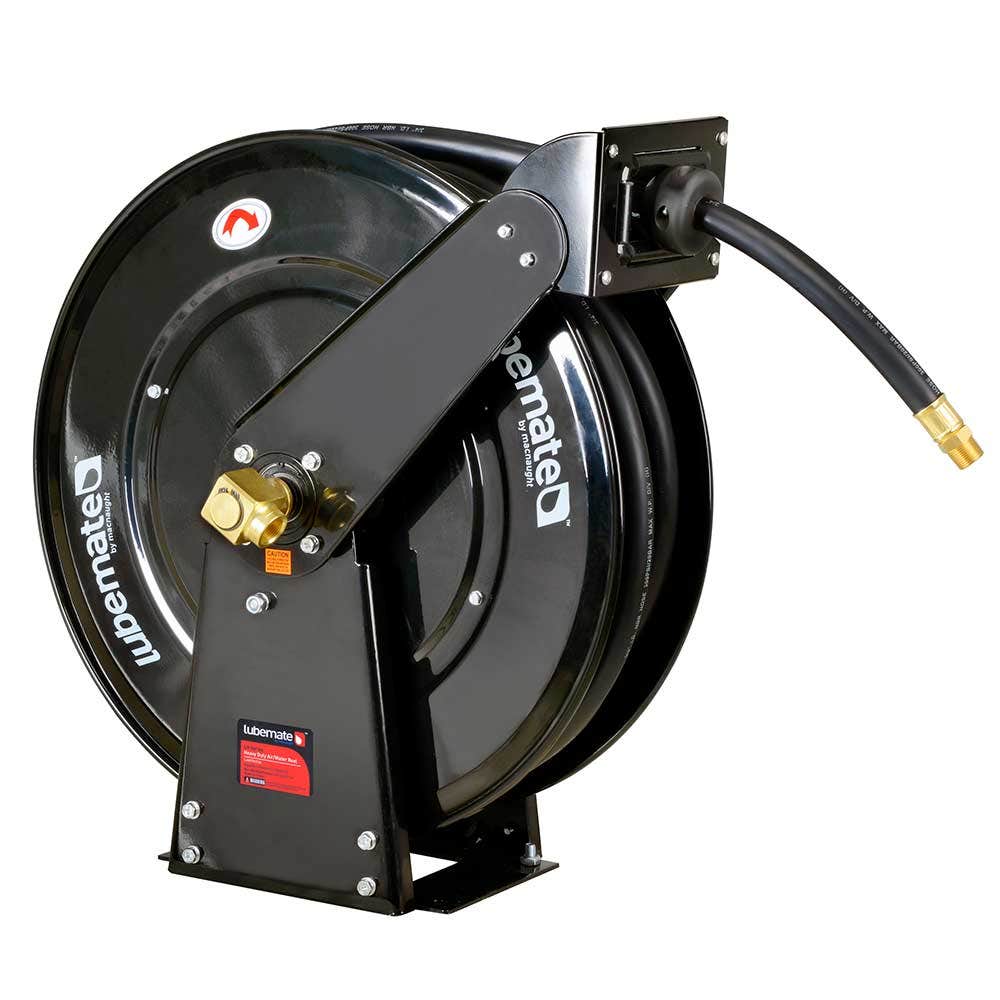 LUBEMATE 19mm x 20m Heavy Duty Air Water Hose Reel L-AWTP1920