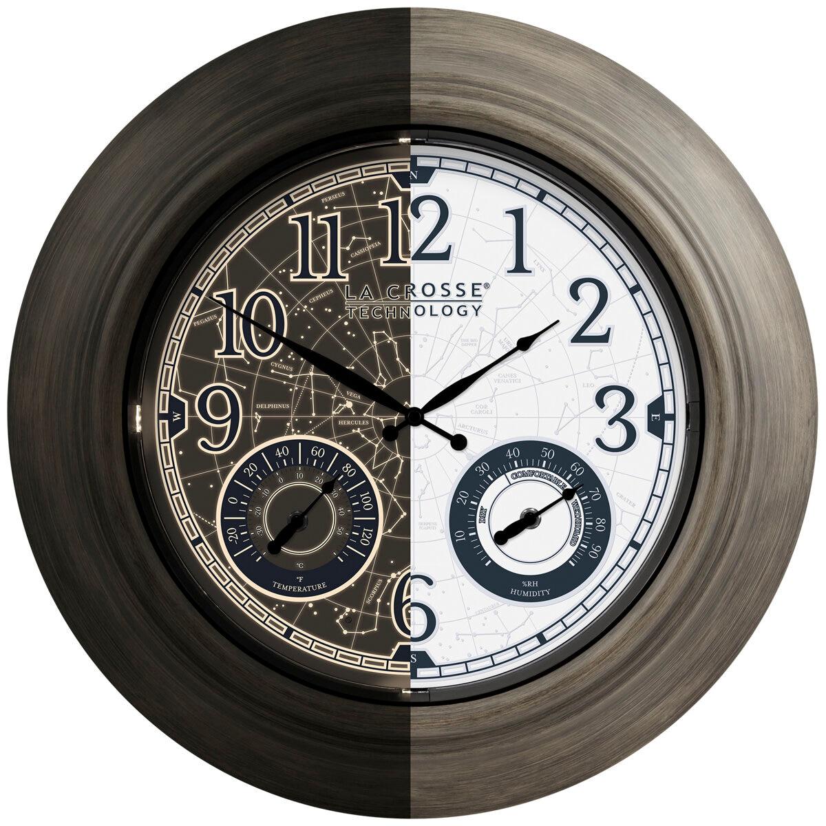 La Crosse Lighted Constellation Wall Clock