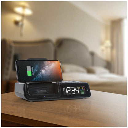 La Crosse Technology Alarm Clock with Wireless Charging C75662-AU
