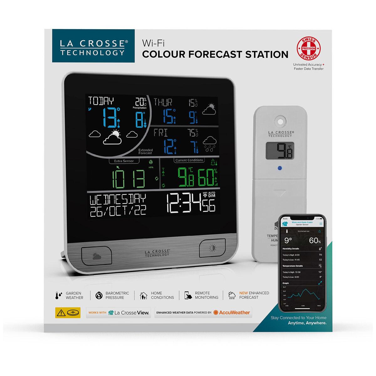 La Crosse Wi-Fi Multiday Forecast Color Weather Station