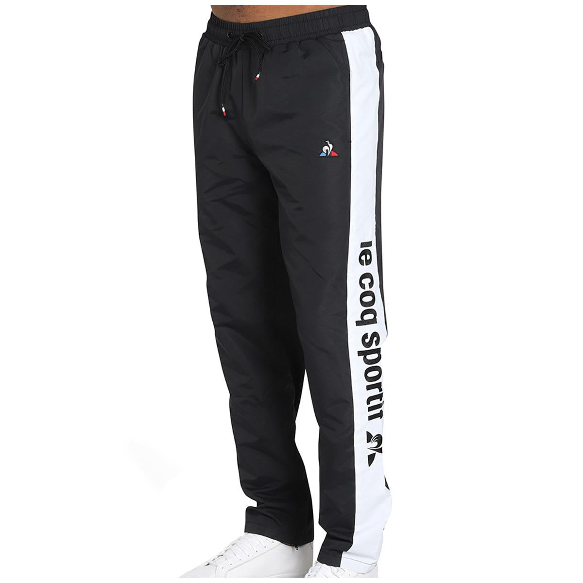 Le Coq Sportif Track Pants Black and White