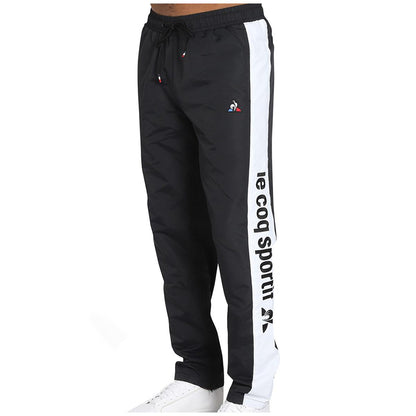 Le Coq Sportif Track Pants Black and White