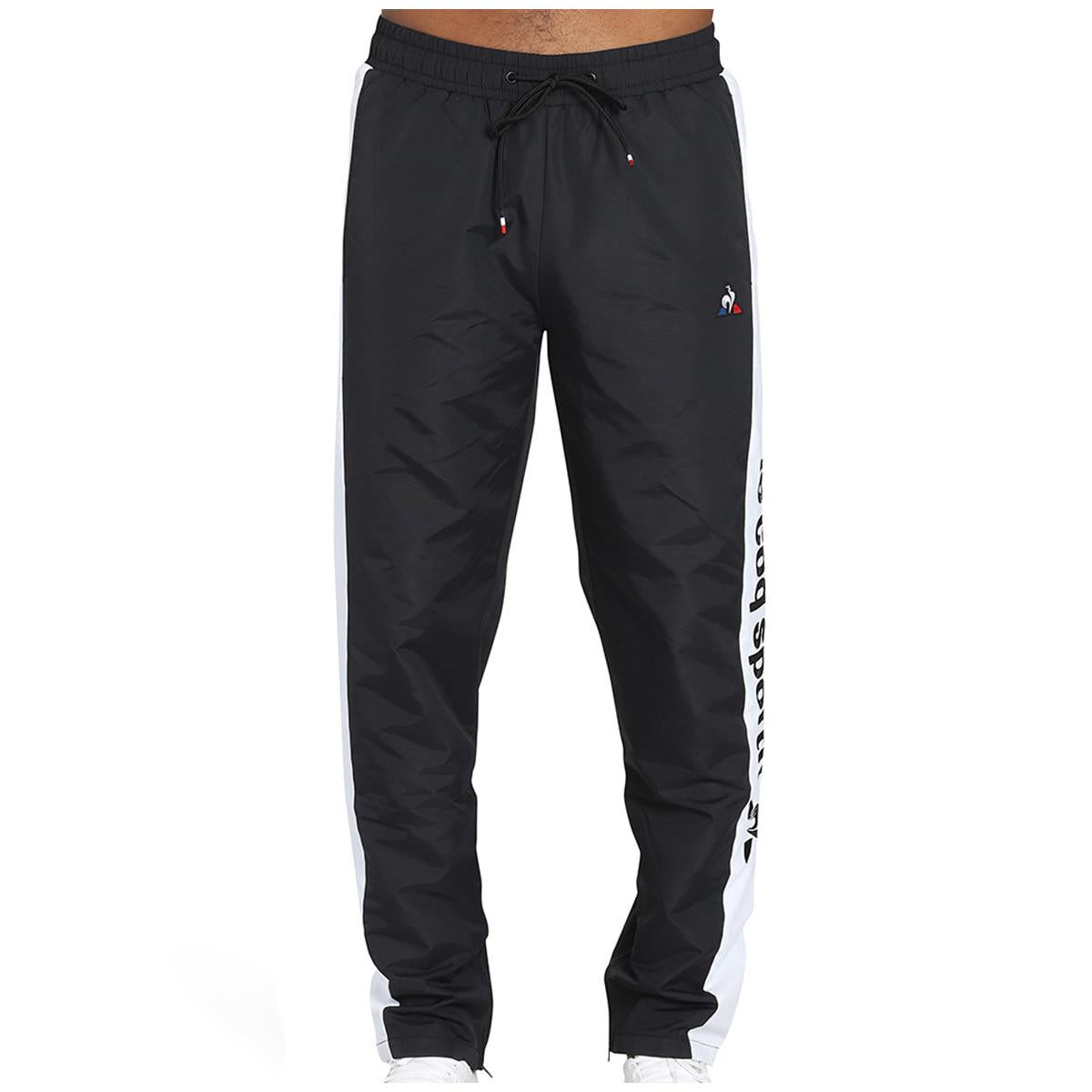 Le Coq Sportif Track Pants Black and White