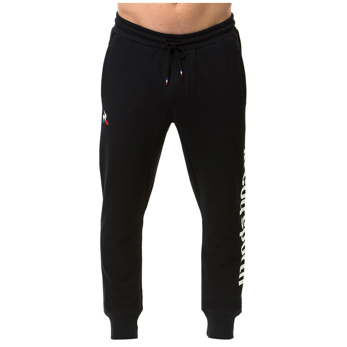 Le Coq Sportif Track Pants Black and White