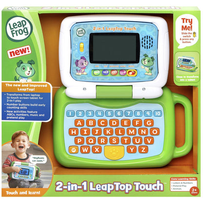 LeapFrog 2 In 1 My LeapTop Touch Laptop Green