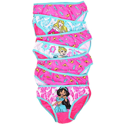Licensed Children's Character Underwear Princess 7 Pack
