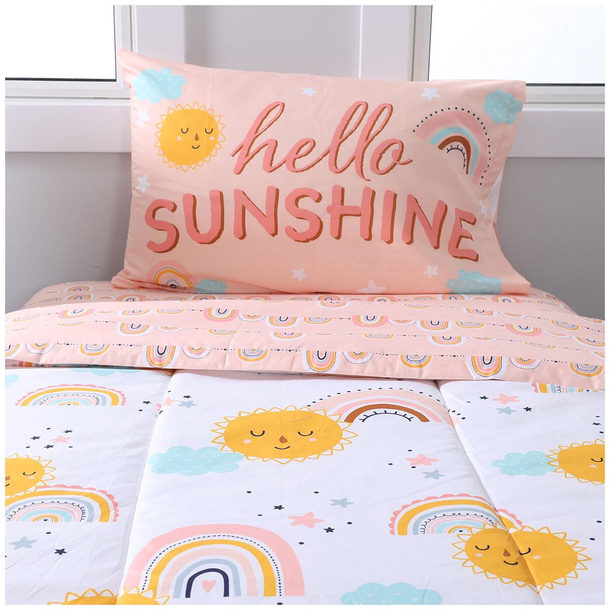 Life Comfort Kids Bed In A Bag Set 4 Piece Rainbow